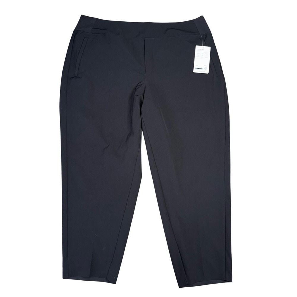 Athleta Endless Pant Women 18 Black NEW Tapered High Rise Recycled 533636